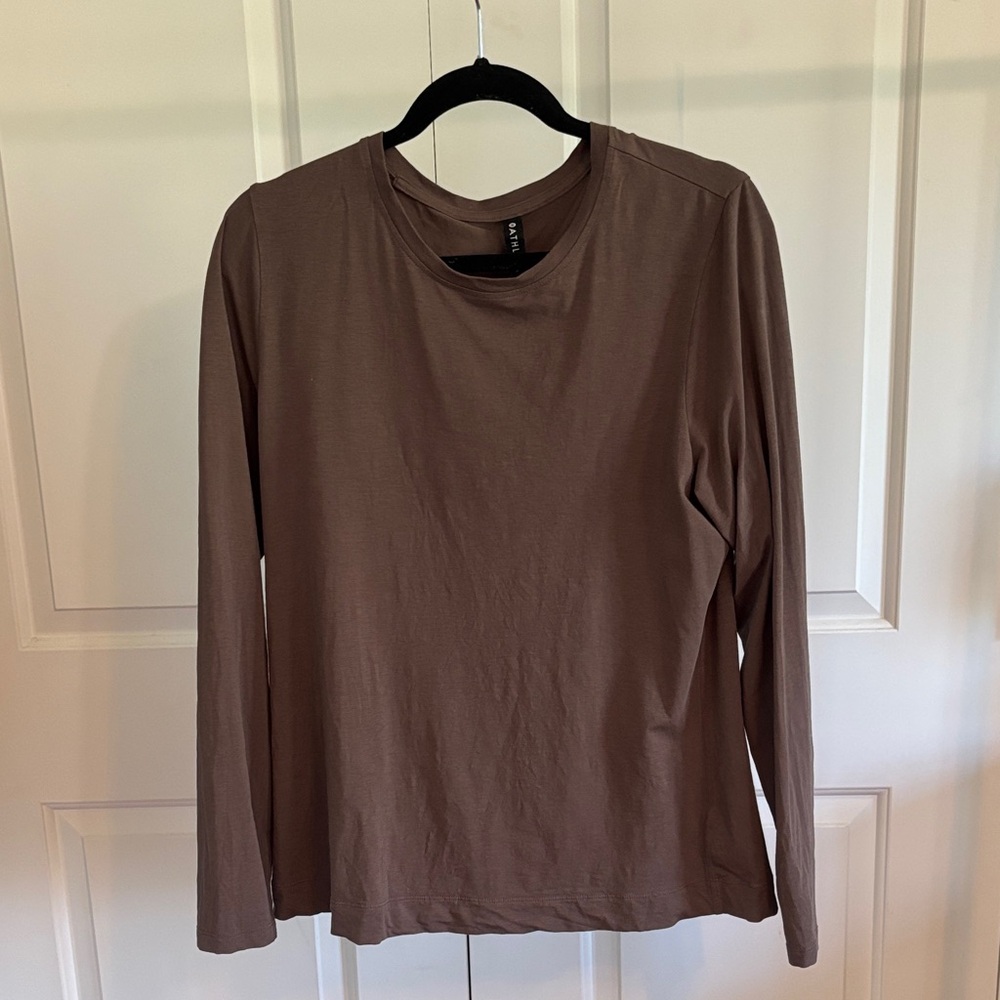 Brown Long Sleeve Top